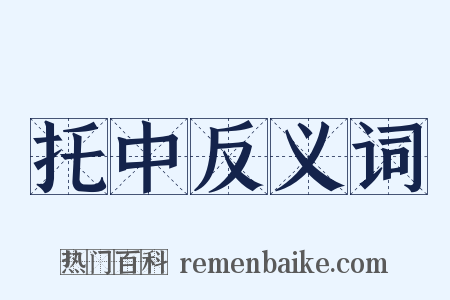 托中反义词是什么意思的图片
